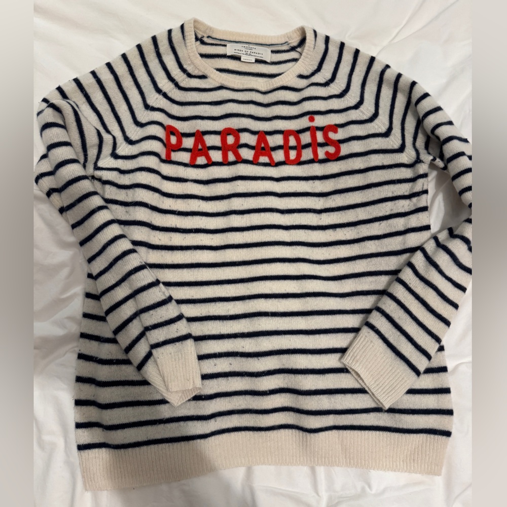 Trovata Cashmere size M striped sweater